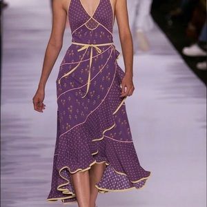 Marc Jacobs Spring 2002 Purple Halter Dress sz 6